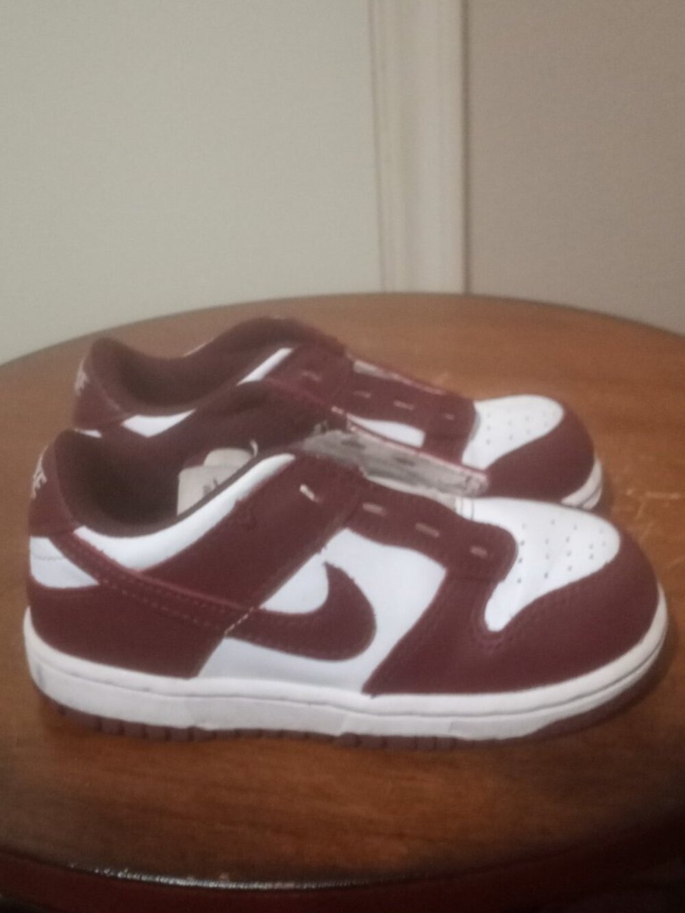 Nike Dunk Low White Redwood TD Toddler FB9107-115 8C Retro Authentic Sneakers